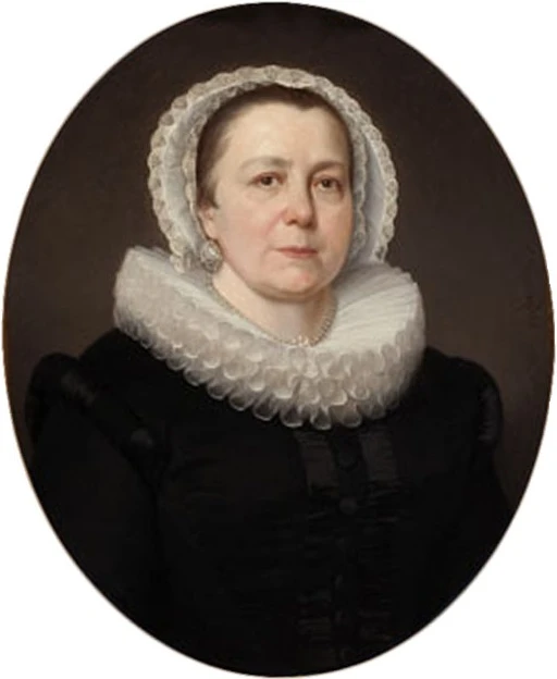 1825-Hendrik Alexander Sangster - Ritratto di Maria Francisca Bia nel ruolo di Juffrouw Serklaes di H. Sangster, 1866